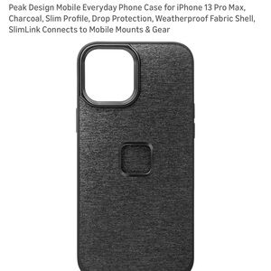 Peak Design Charcoal Phone Case for iPhone 13 Pro Max